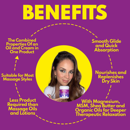 VAL Magnesium Aromatherapy Massage Cream 8oz | Zechstein Magnesium + MSM