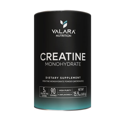 Valara Creatine Monohydrate Micronized Powder 450g | 90 Servings | 5000 mg per Serving (5 g) Unflavored, Vegan & Keto Friendly