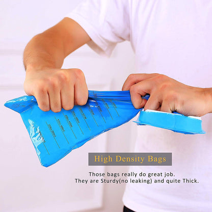 Valchoose 14-Pack Thick Vomit Bags 1000ml Blue – Hospital-Grade, Leak-Resistant