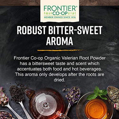 Frontier Co-op Organic Valerian Root Powder | 1lb Bulk Bag | Kosher