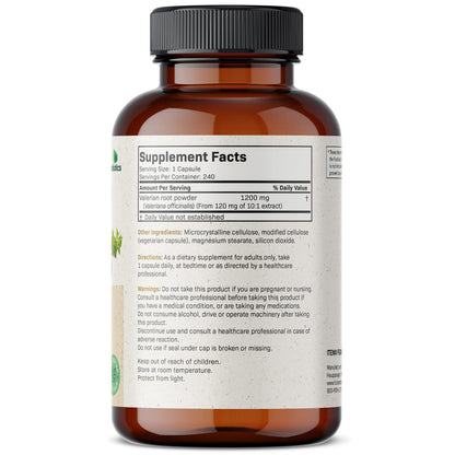 Futurebiotics Valerian Root 1200 MG Promotes Relaxation Non-GMO, 240 Vegetarian Capsules