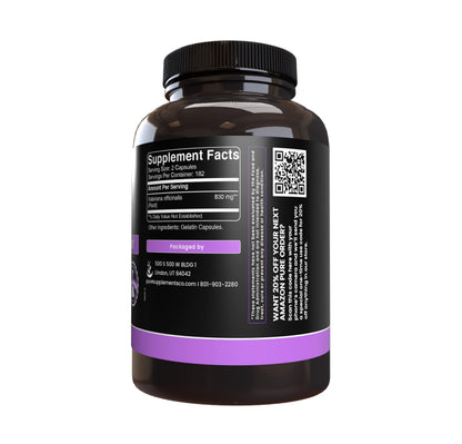 PURE ORIGINAL INGREDIENTS Valerian Root (365 Capsules) No Magnesium Or Rice Fillers, Always Pure, Lab Verified