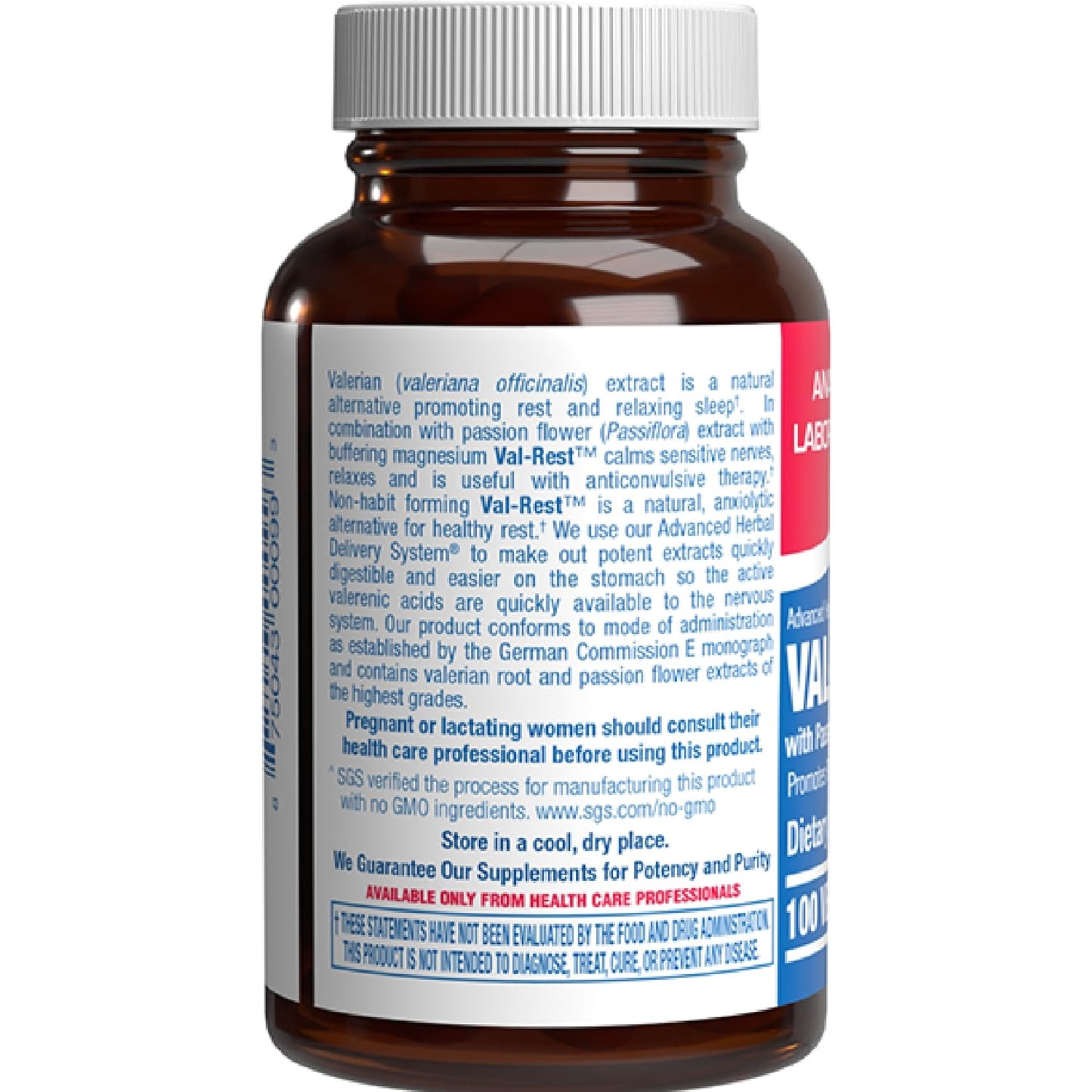 Valerian Root Sleep Supplement with Magnesium & Passion Flower | Vegan & USA Made