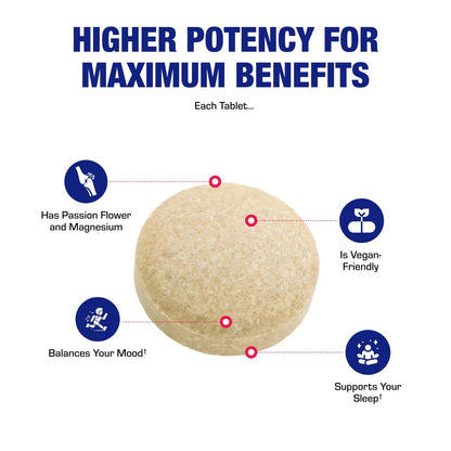 Valerian Root Sleep Supplement with Magnesium & Passion Flower | Vegan & USA Made