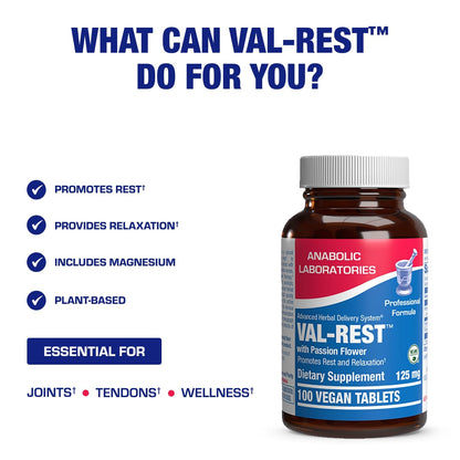 Valerian Root Sleep Supplement with Magnesium & Passion Flower | Vegan & USA Made
