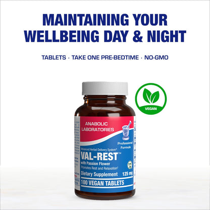 Valerian Root Sleep Supplement with Magnesium & Passion Flower | Vegan & USA Made