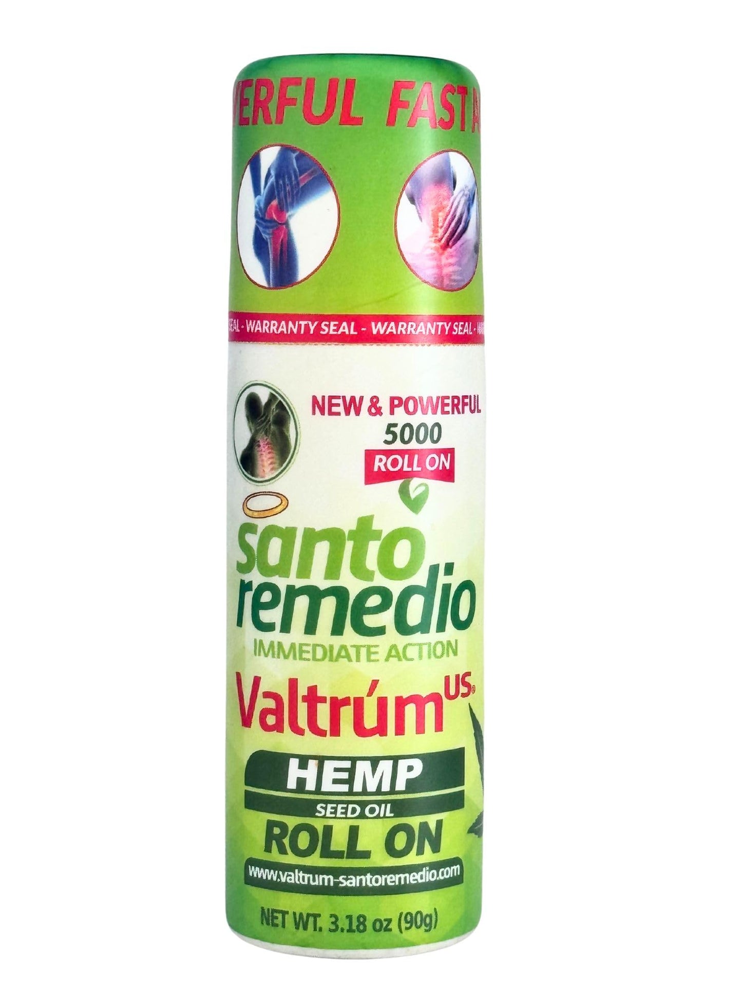 Valtrum Santo Remedio® - with Hemp Seed Oil, Fast and Effective Relief. External use with Powerful Action, Whose Effects are perceived Within 40 Seconds of Being Used.