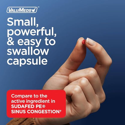 ValuMeds Compare to Sudafed PE | Non-Drowsy Nasal Decongestant 10 mg, 300 Tablets