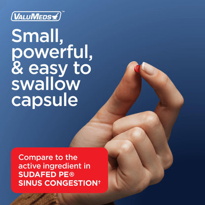 ValuMeds Compare to Sudafed PE | Non-Drowsy Nasal Decongestant 10 mg, 300 Tablets
