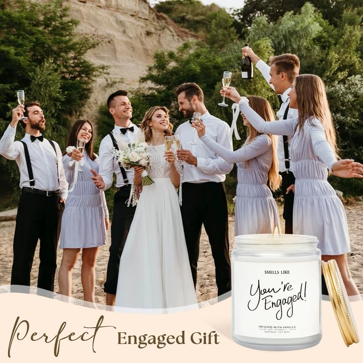 Engagement Gifts for Couples - Vanilla Scented Candles | Best Engaged Gift