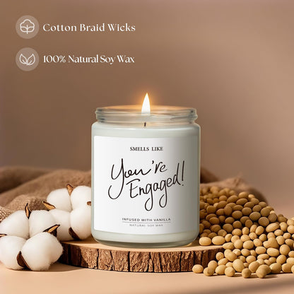 Engagement Gifts for Couples - Vanilla Scented Candles | Best Engaged Gift