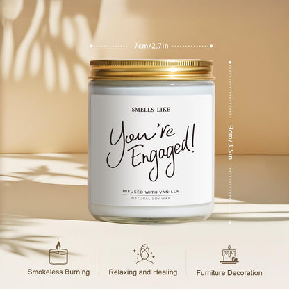 Engagement Gifts for Couples - Vanilla Scented Candles | Best Engaged Gift
