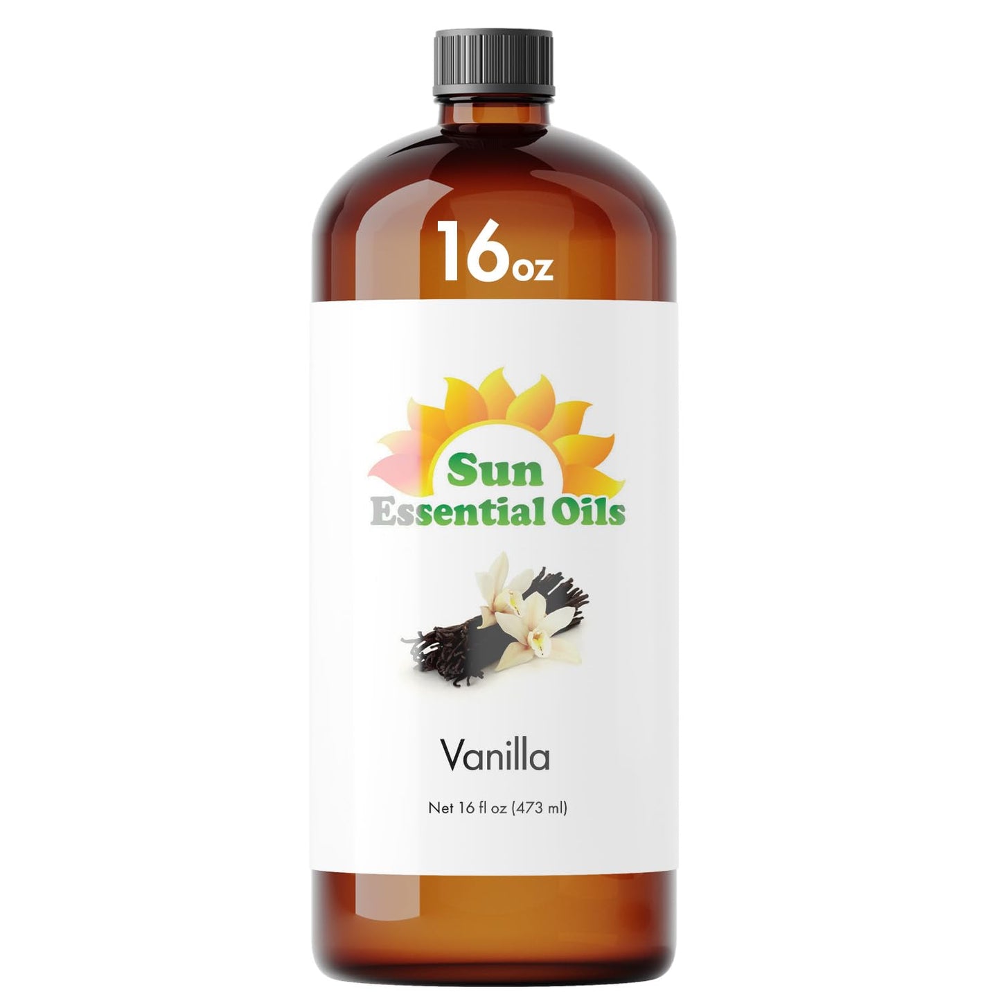 Vanilla Essential Oil 16 oz – Diffuser, Skin, Hair & DIY | Sun Essential Oils