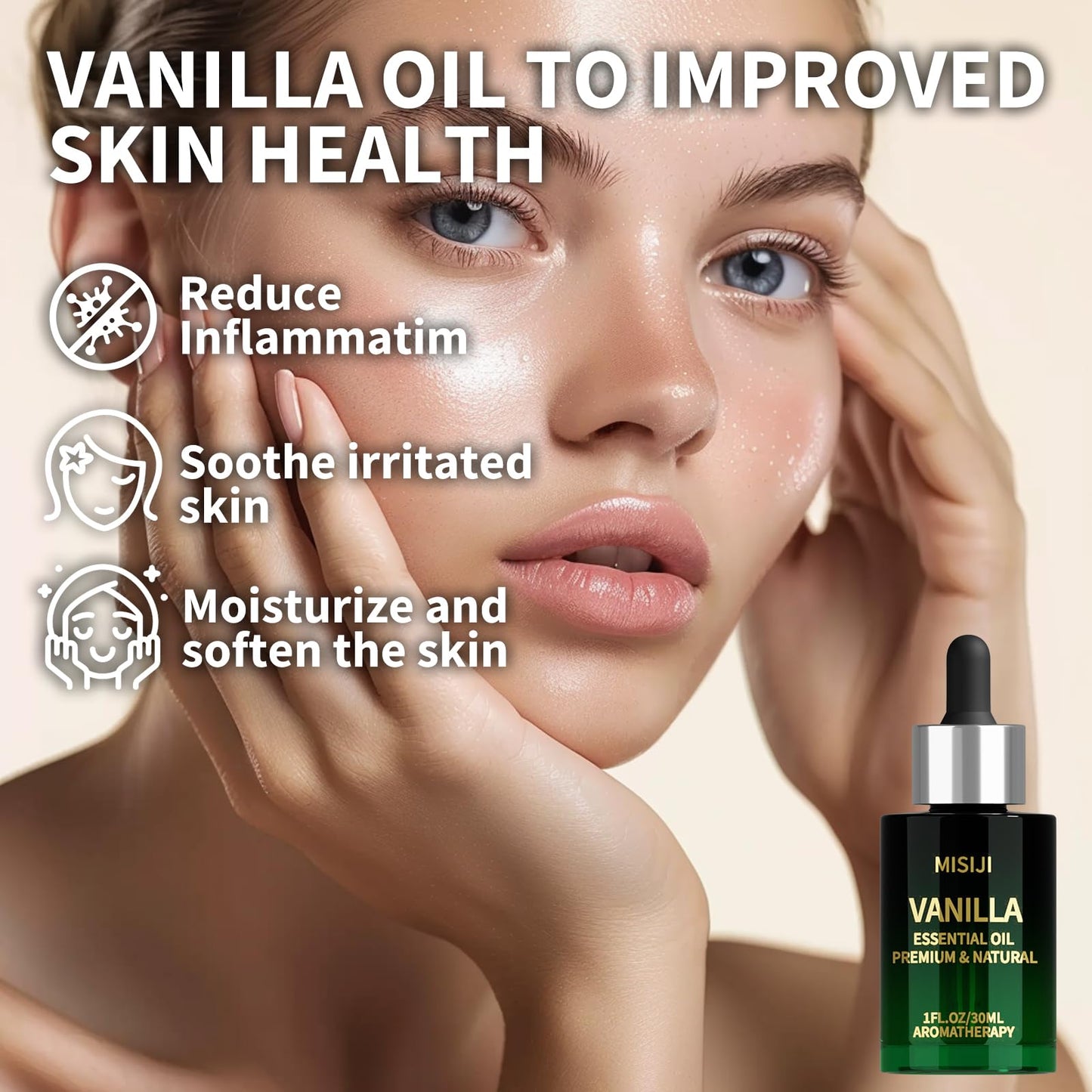 MISIJI Hand-Picked Vanilla Essential Oils – Diffuser & Aromatherapy Oil (1 FL OZ)