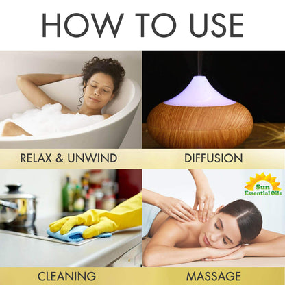 Vanilla Essential Oil 16 oz – Diffuser, Skin, Hair & DIY | Sun Essential Oils