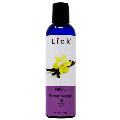 Vanilla Flavored Massage Oil for Therapy – Aromatherapy, Vitamin E, Almond Oil 4 oz