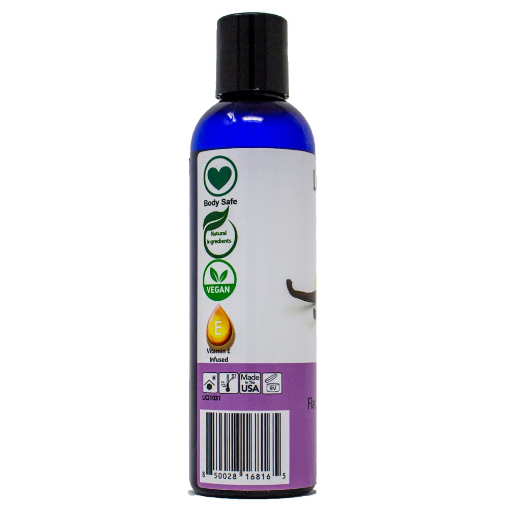 Vanilla Flavored Massage Oil for Therapy – Aromatherapy, Vitamin E, Almond Oil 4 oz