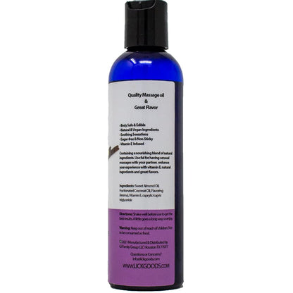 Vanilla Flavored Massage Oil for Therapy – Aromatherapy, Vitamin E, Almond Oil 4 oz