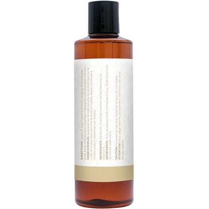 Vanilla Massage Oil for Massage, Body Massage Lotion | Jojoba, Sweet Almond Oil, Vitamin E