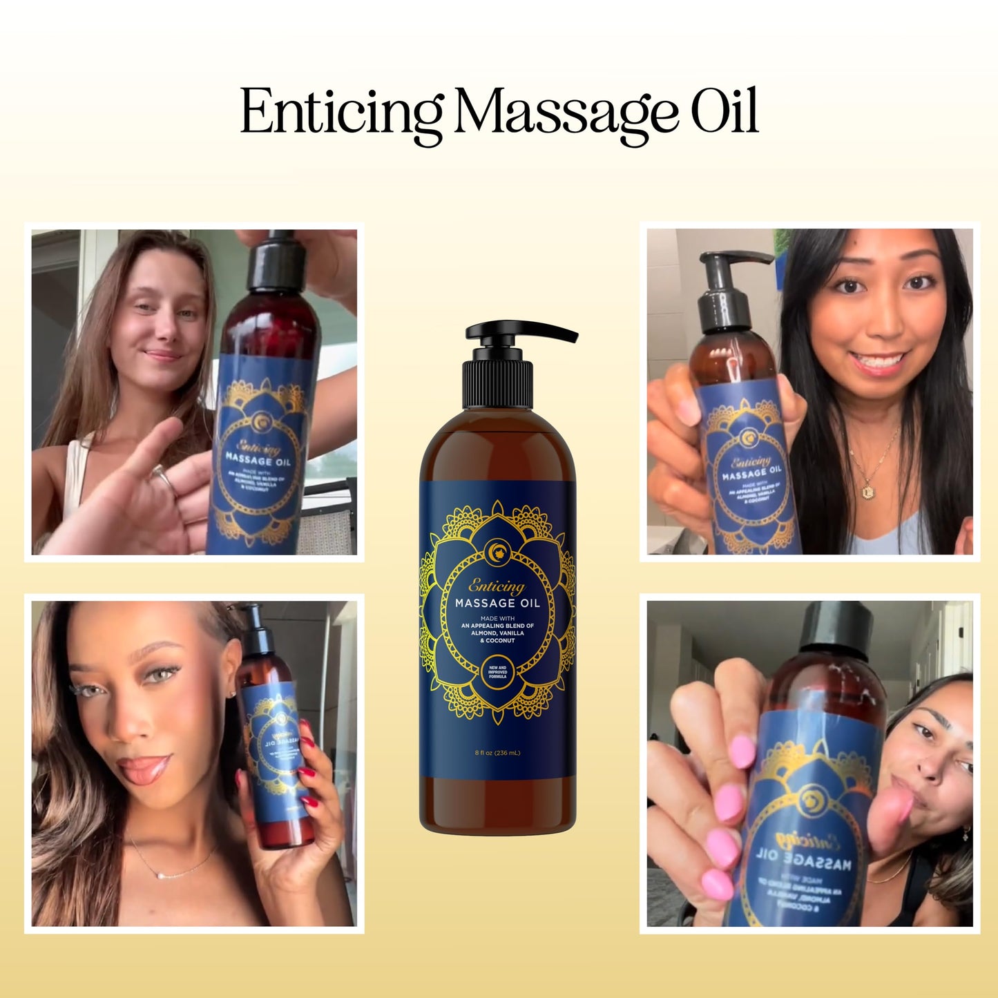 Luxurious Vanilla Massage Oil for Couples – Easy Glide, Non-Greasy, Vegan & Gluten Free