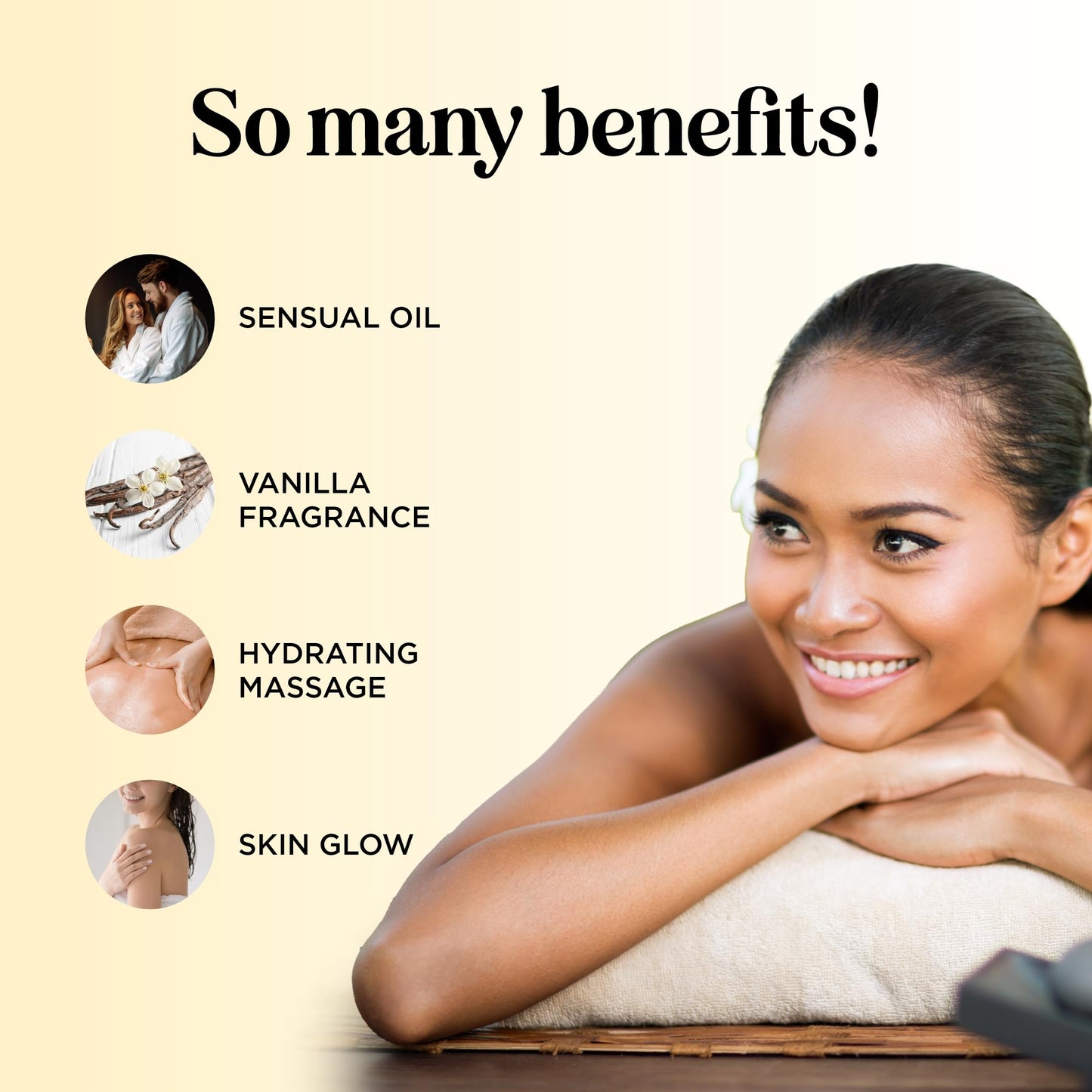 Luxurious Vanilla Massage Oil for Couples – Easy Glide, Non-Greasy, Vegan & Gluten Free