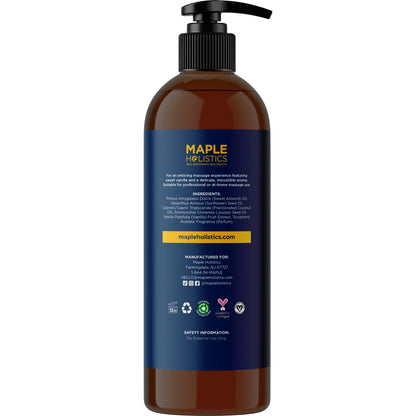 Luxurious Vanilla Massage Oil for Couples – Easy Glide, Non-Greasy, Vegan & Gluten Free