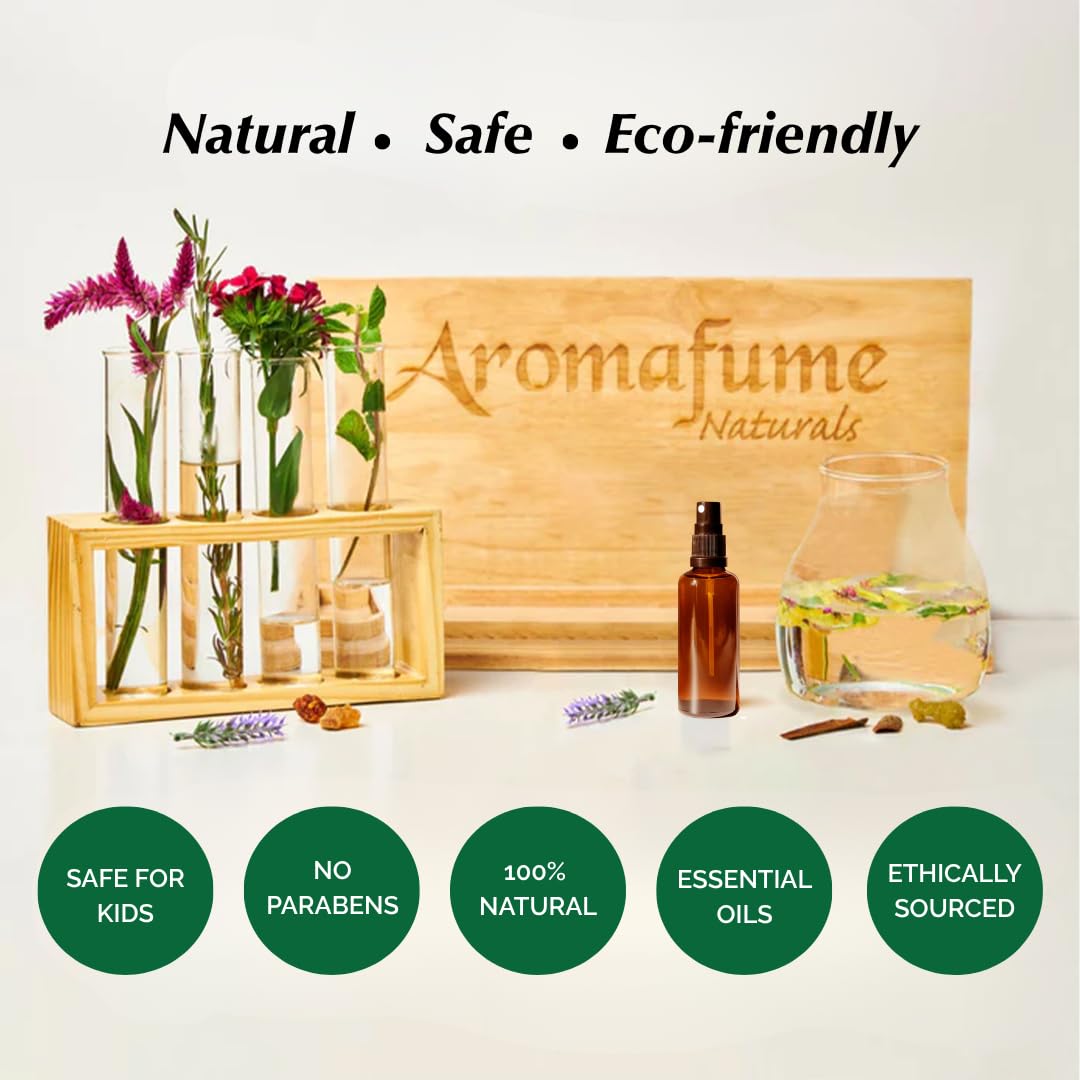Vanilla Room, Linen & Pillow Spray by Aromafume – 100ml/3.38 fl oz | Pure Vanilla Essential Oil