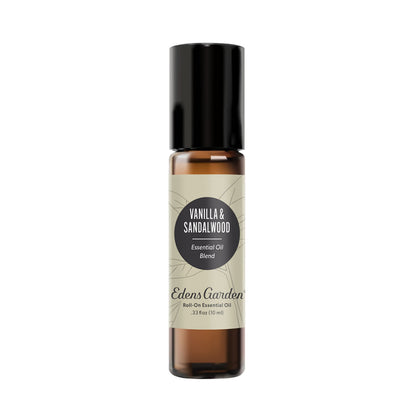Edens Garden Vanilla & Sandalwood Essential Oil Roll-On - 10 ml, Pre-Diluted