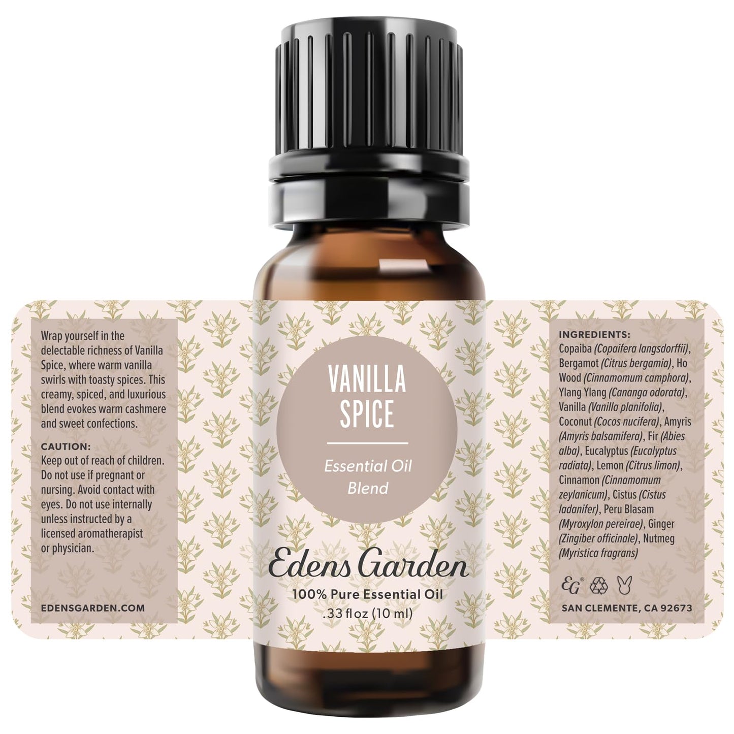 Edens Garden Vanilla Spice Essential Oil Blend – 100% Pure, Cozy Fall Aroma (10 ml)