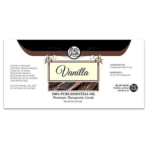 Oil of Youth Vanilla Essential Oil 4oz – Aromatherapy, Diffuser & Candle Making
