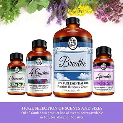 Oil of Youth Vanilla Essential Oil 4oz – Aromatherapy, Diffuser & Candle Making