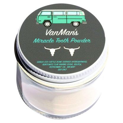 Vanman’s Mint and Bone Tooth Powder – Remineralizing Tooth Powder 2.2 oz