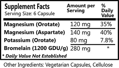 Vascu-Min™ Magnesium, Potassium & Bromelain - 180 Veg Caps
