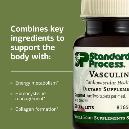 Standard Process Vasculin – Cardiovascular & Heart Health Support (90 Tablets)