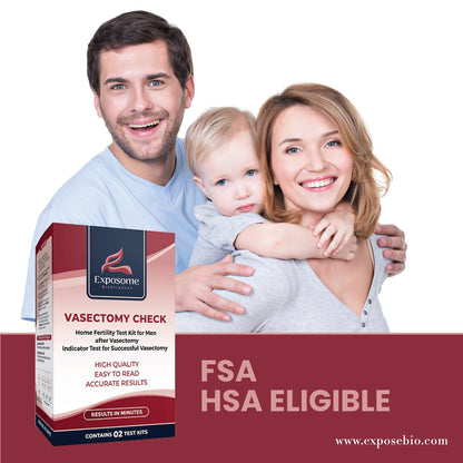 Vasectomy Home Test Kit. (Contains 2 Tests) FSA - HSA Eligible