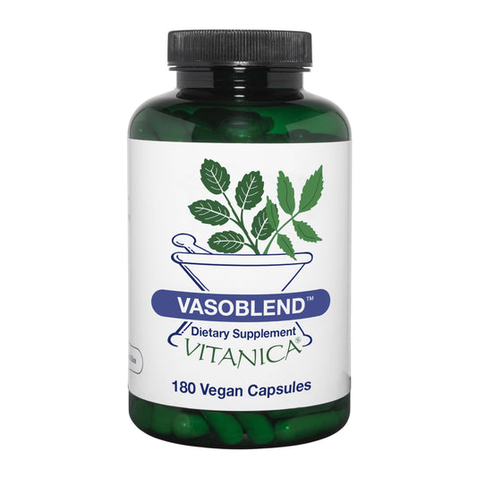 Vitanica VasoBlend – Cardiovascular Support, Vegan/Vegetarian, 180 Capsules BritishVita | Premium UK Vitamins & Wellness Supplements