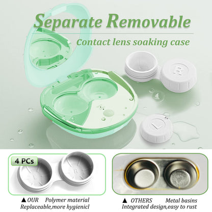 Vastsoon Portable Ultrasonic Contact Lens Cleaner with USB Charger – Soak Case Kit