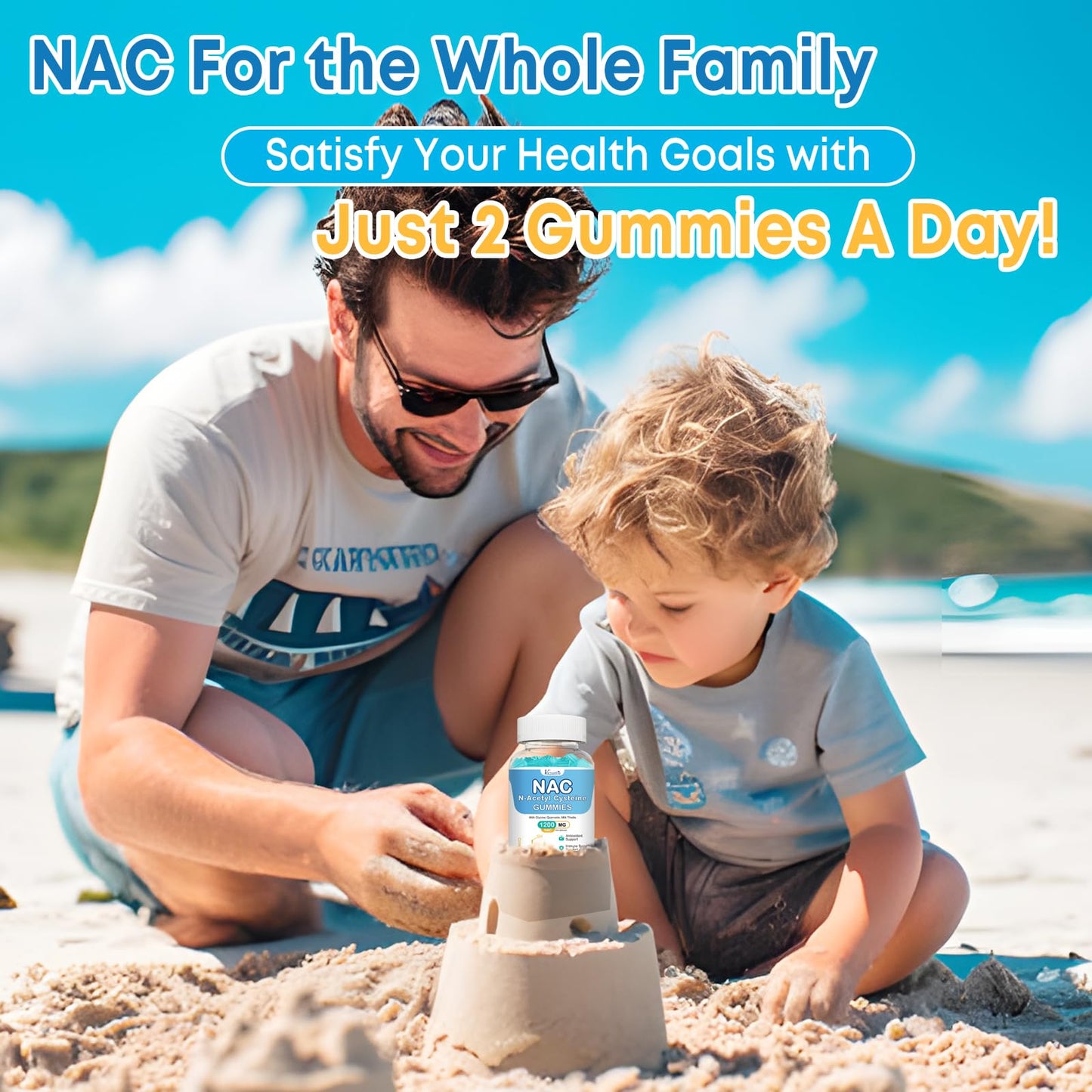 Vazatisi NAC Gummies – 600 mg NAC, Milk Thistle, Selenium, B6, B12 | 120 ct