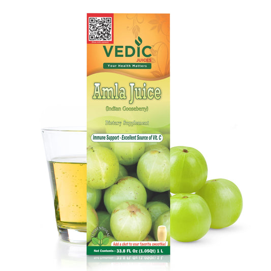 Vedic Juices Amla Juice 1L – Vitamin C for Gut Health & Hair Growth BritishVita | Premium UK Vitamins & Wellness Supplements