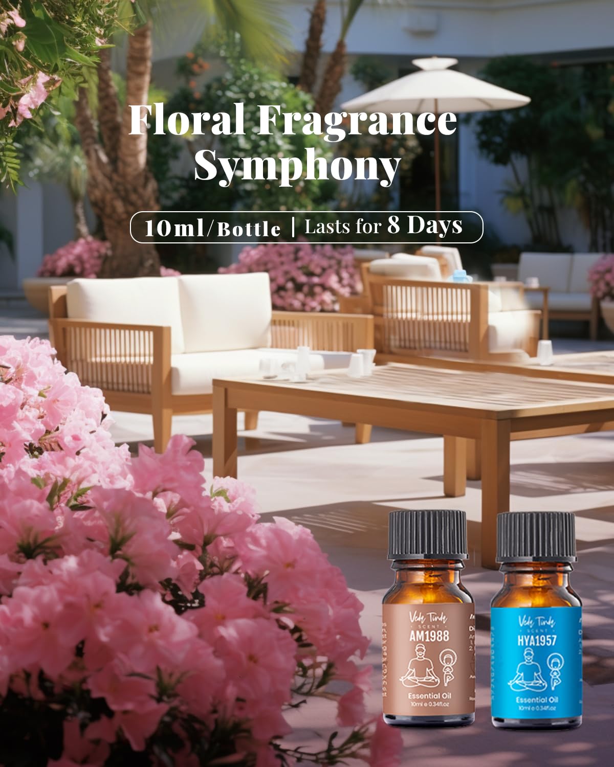 VEDA TINDA SCENT: Waterless Diffuser with Hotel Essential Oils – Luxury Home Fragrances