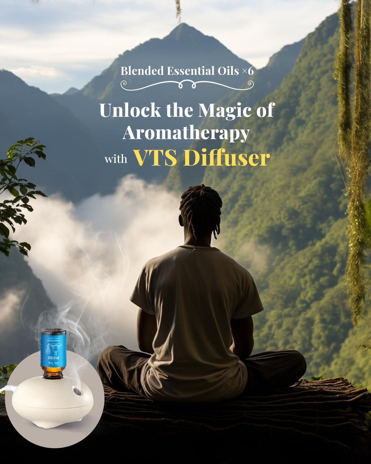 VEDA TINDA SCENT: Waterless Diffuser with Hotel Essential Oils – Luxury Home Fragrances