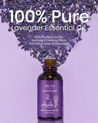 VTS Essential Oils Set – Lavender, Sweet Orange & Tea Tree | Premium Grade with Droppers