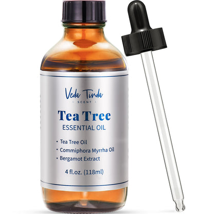 VTS Tea Tree Oil for Skin, Hair, Nails & Toenails — 4 Oz | VEDA TINDA SCENT