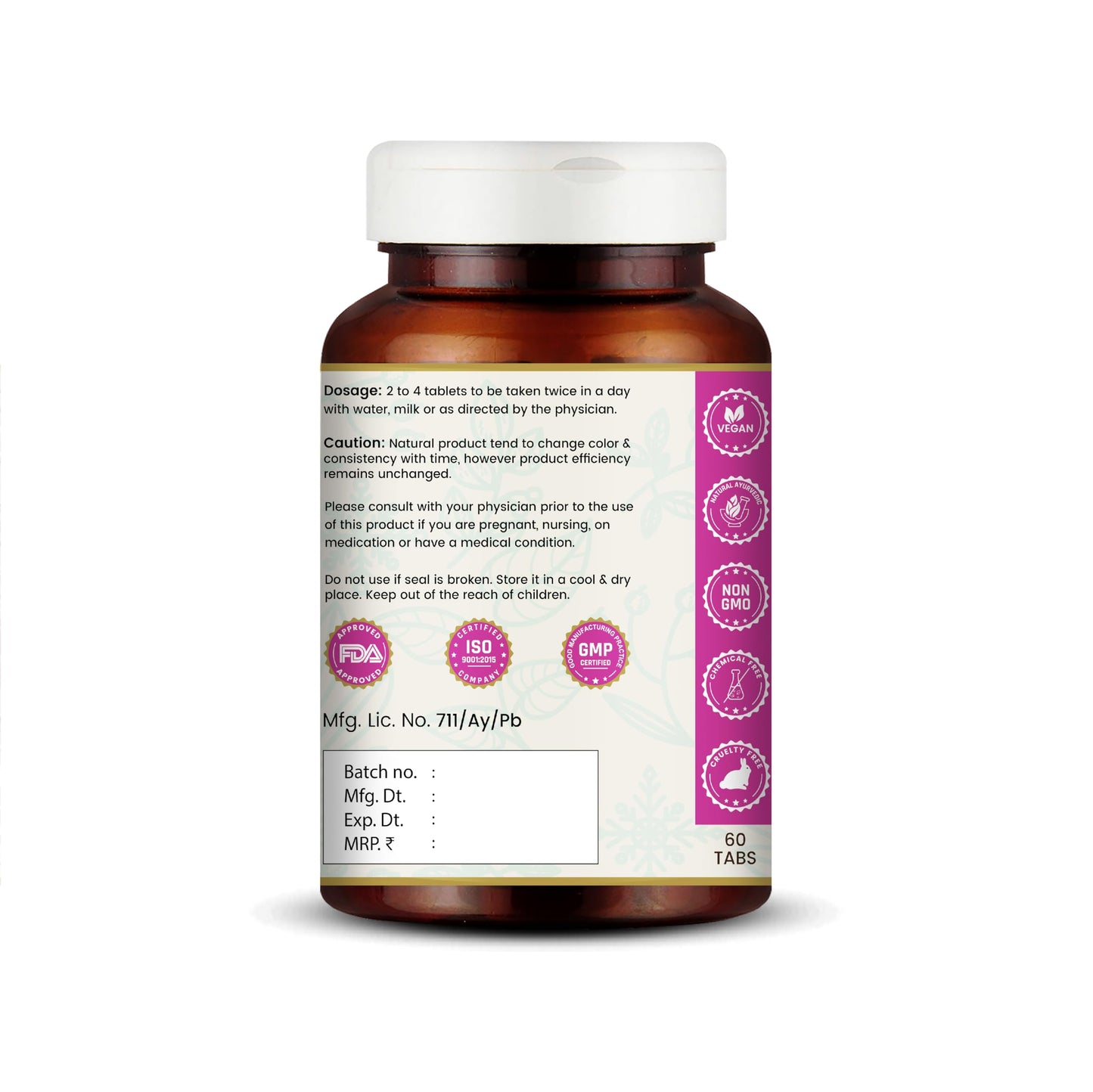 VEDIKROOTS Kanchnar Guggulu - Ayurvedic Thyroid Support, Hormonal Balance for Women, Joint Pain Relief, Swollen Lymph Nodes | 60 Tablets