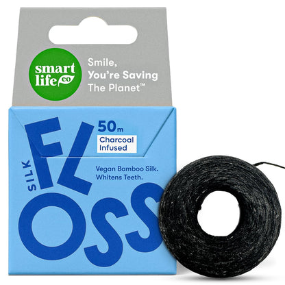 Vegan Bamboo Silk Floss - Plastic Free Zero Waste Dental Floss | 55yds Mint