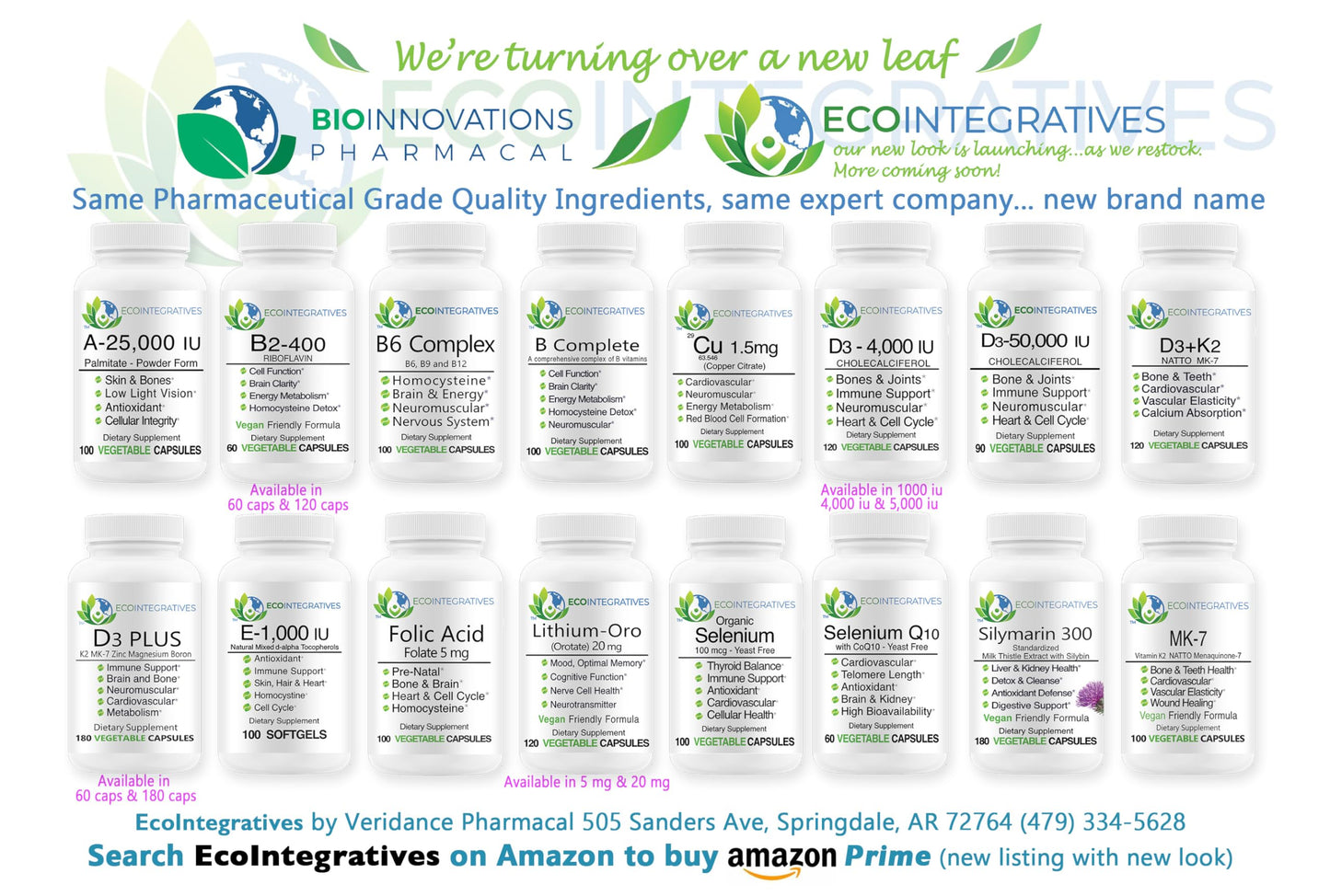 EcoIntegratives B2-400 Pure Riboflavin – Energy, Mental Clarity, Cellular Health | 120 Vegan Capsules