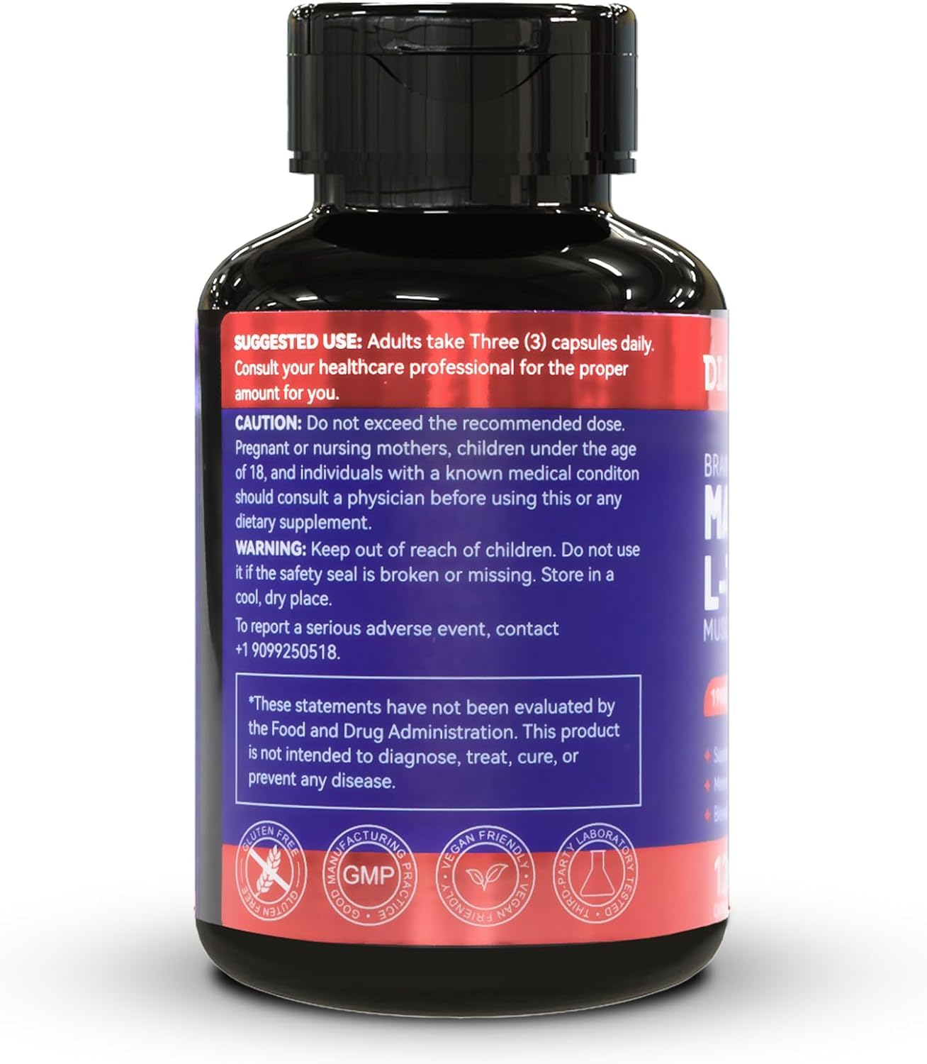 Magnesium L-Threonine, High Absorption Magnesium Supplement,1900mg Magnesium Threonine for Brain Health, Memory Support, Gluten Free, Non-GMO,90 Vegan Capsules