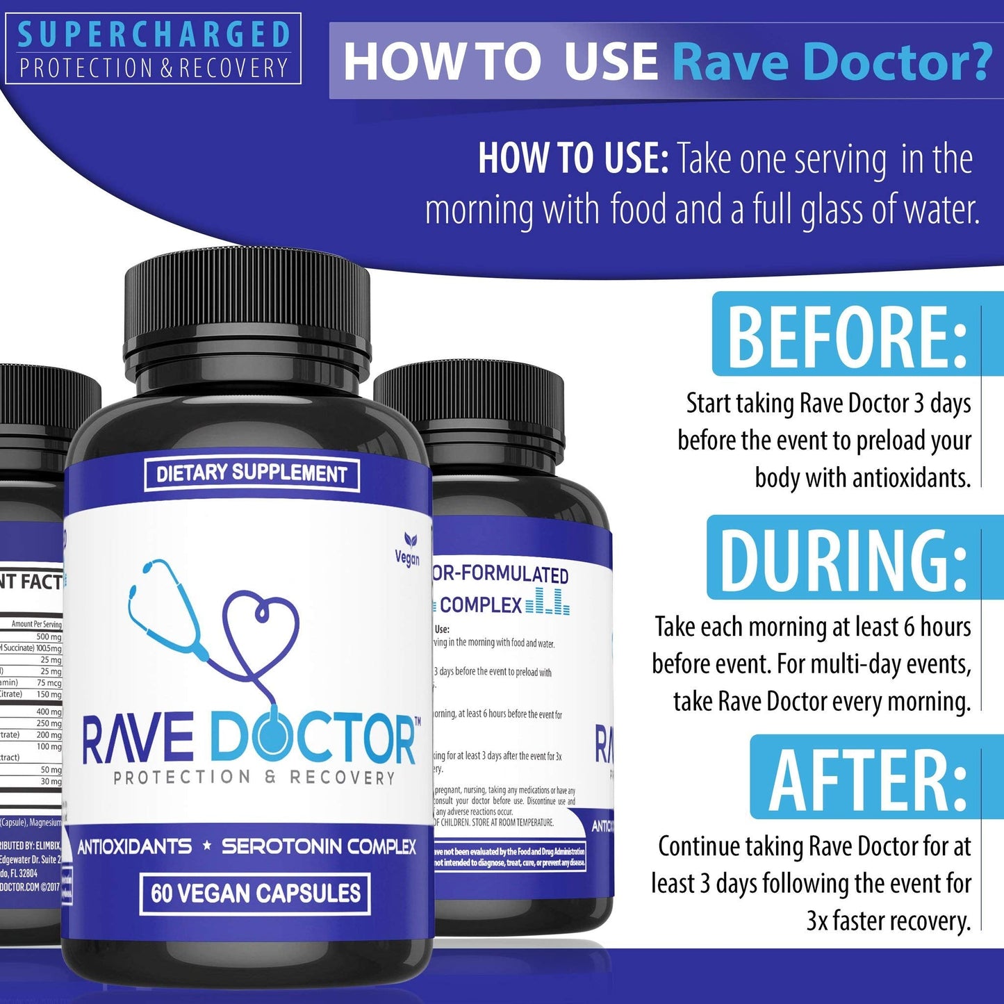 Rave Doctor 5-HTP Supplement | Essential Festival Vitamins