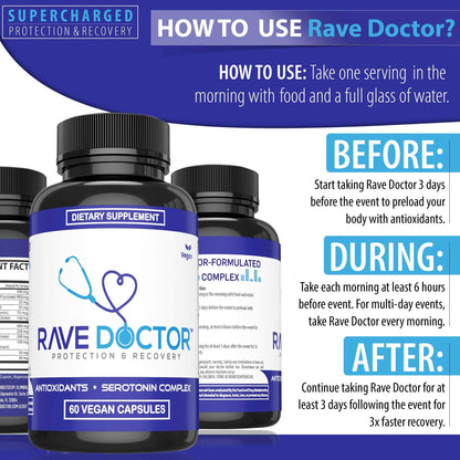 Rave Doctor 5-HTP Supplement | Essential Festival Vitamins