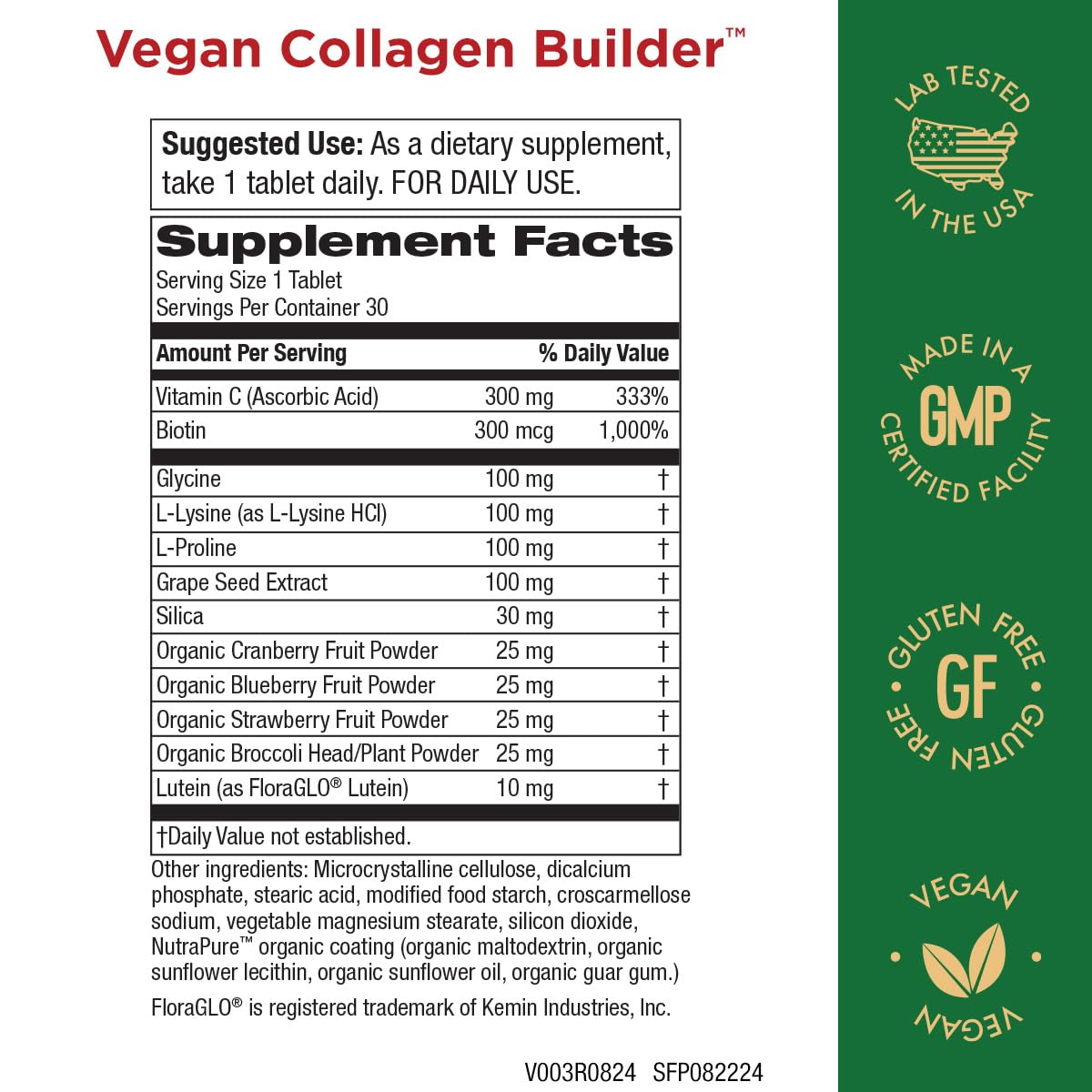Vegan Collagen Builder – 30 Servings | Plant-Based Collagen Support